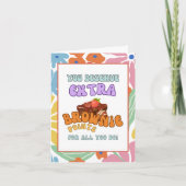 おもしろい先生ボランティアの同僚サンキューカード 招待状 (正面)