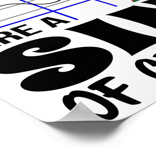 おもしろい先生ポスター | Math Punポスター ポスター (角)