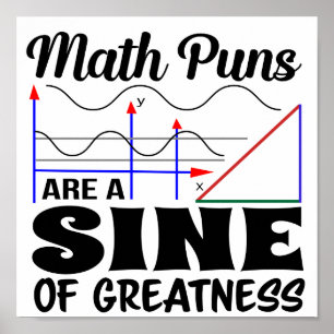 おもしろい先生ポスター Math Punポスター ポスター