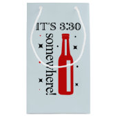 おもしろい先生ワードアート スモールペーパーバッグ (裏面)