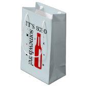 おもしろい先生ワードアート スモールペーパーバッグ (裏面アングル)