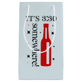 おもしろい先生ワードアート スモールペーパーバッグ (正面)