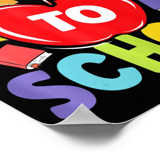 おもしろい先生学生ウェルカム新学期アプリケーション ポスター (角)