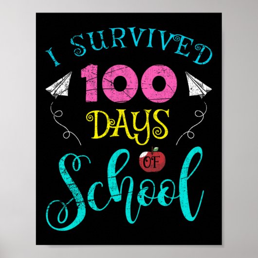 おもしろい先生学生キッズ生き延びI 100日のSc ポスター (正面)