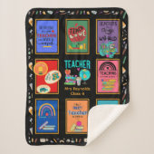 おもしろい先生引用文最高のギフト名を追加可能 シェルパブランケット (正面)