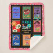 おもしろい先生引用文最高のギフト名を追加可能 シェルパブランケット (正面)