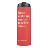 おもしろい先生引用文赤 タンブラー (正面)