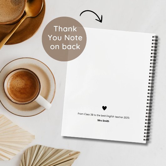 おもしろい先生感謝ギフトモダン教室N ノートブック