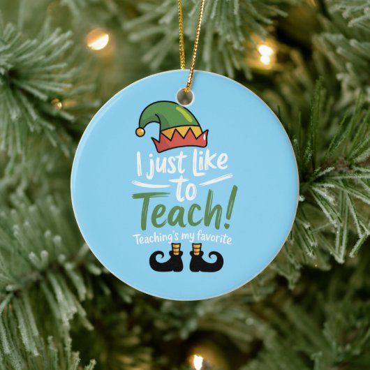 おもしろい先生教えのクリスマスはお気に入りの セラミックオーナメント (ツリー)