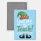 おもしろい先生教えのクリスマスはお気に入りの マグネット (正面/裏面)