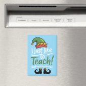 おもしろい先生教えのクリスマスはお気に入りの マグネット (インサイチュ (食洗機))