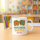 おもしろい先生教室の犠牲杯；学校 コーヒーマグカップ