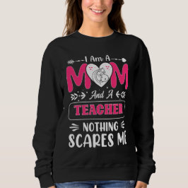 おもしろい先生母先生母おもしろい スウェットシャツ
