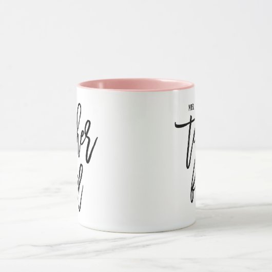 おもしろい先生燃料パーソナライズされた マグカップ (中央)