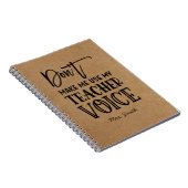 おもしろい先生鑑賞引用文クフェイクラフト ノートブック (右側)