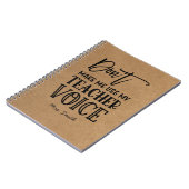 おもしろい先生鑑賞引用文クフェイクラフト ノートブック (左側)