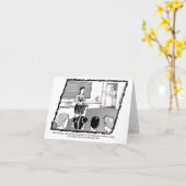 おもしろい先生 カード (黄色い花)