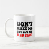 おもしろい先生 コーヒーマグカップ (左)