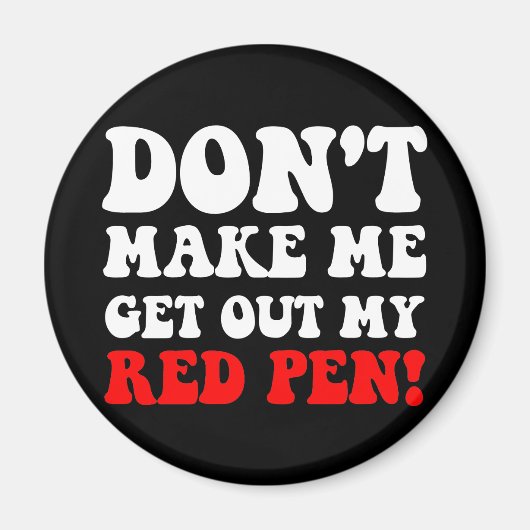 おもしろい先生 マグネット (正面)