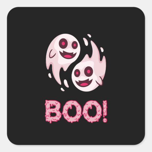 おもしろい児童学校の用品を持つ新学期 スクエアシール (正面)