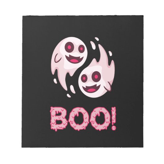 おもしろい児童学校の用品を持つ新学期 ノートパッド (正面)