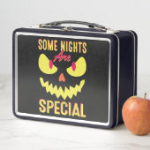 おもしろい入り怖い顔ハロウィーンデザイン メタルランチボックス (インサイチュ)