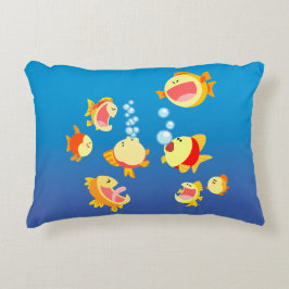おもしろい入り水槽(魚のアニメ)のアクセント枕 アクセントクッション