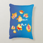 おもしろい入り水槽(魚のアニメ)のアクセント枕 アクセントクッション (裏面(縦))