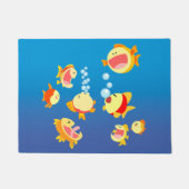おもしろい入り水槽（魚）ドアマット ドアマット (正面)