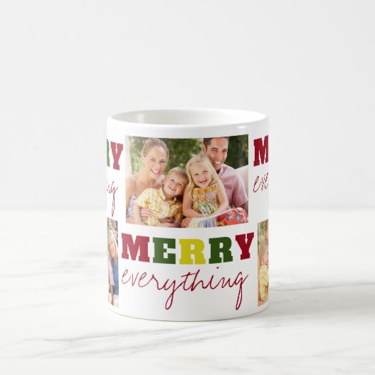 おもしろい全メリー3 Photoクリスマスホリデー コーヒーマグカップ (中央)
