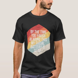 おもしろい内向きソーシャル・バッテリーInfj Isp Infp Intj Tシャツ