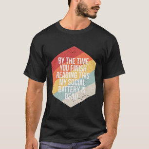 おもしろい内向きソーシャル・バッテリーInfj Isp Infp Intj Tシャツ