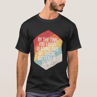 おもしろい内向きソーシャル・バッテリーInfj Isp Infp Intj Tシャツ