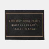 おもしろい内向きブ動揺してラックトレンディーシンプル ドアマット (正面)