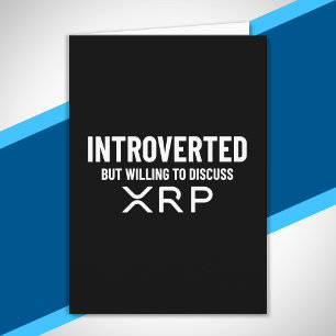 おもしろい内向きXRP暗号通貨ミーム引用文 カード