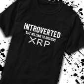 おもしろい内向きXRP暗号通貨ミーム引用文 Tシャツ
