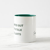 おもしろい内向的だが植物について話す意志 ツートーンマグカップ (中央)