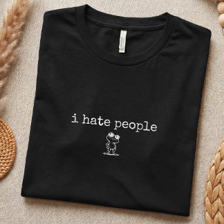 おもしろい内向的反社会的ユーモア シンプル Tシャツ