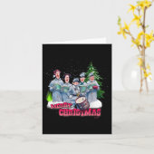 おもしろい内戦のクリスマス カード (黄色い花)