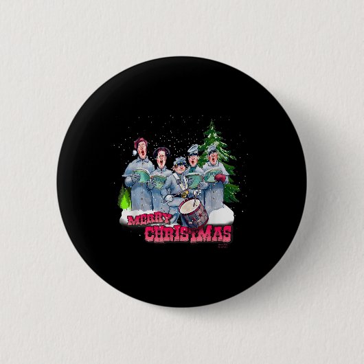 おもしろい内戦のクリスマス 缶バッジ (正面)