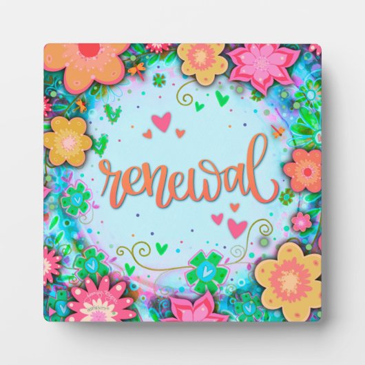 おもしろい再かわいらし生フローラお洒落刺激 フォトプラーク (正面)