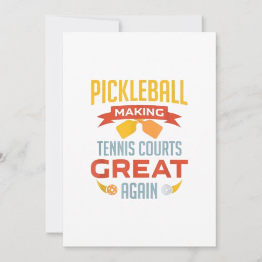 おもしろい再びテニスコー素晴らしト 招待状 (正面)