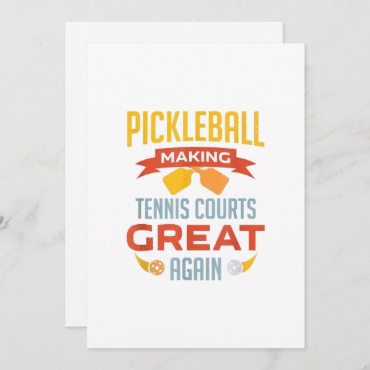 おもしろい再びテニスコー素晴らしト 招待状 (正面/裏面)