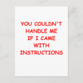 おもしろい冗談 ポストカード (正面)