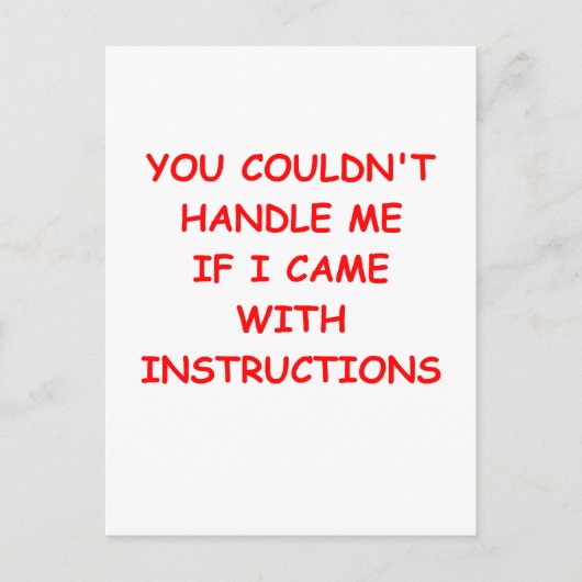 おもしろい冗談 ポストカード (正面)