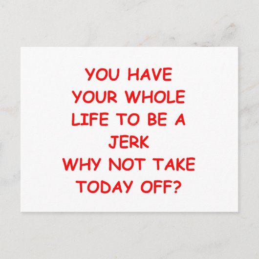 おもしろい冗談 ポストカード (正面)