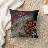 おもしろい写真のクリスマスに着飾ったかわいい犬 クッション (ブランケット)