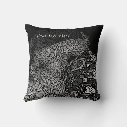 おもしろい写真のクリスマスに着飾ったかわいい犬 クッション (裏面)