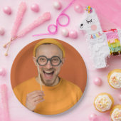 おもしろい写真のセルフィーアップロード ペーパープレート (パーティー)