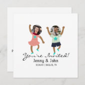 おもしろい写真カスタマイズの新郎新婦の結婚追加 (正面/裏面)